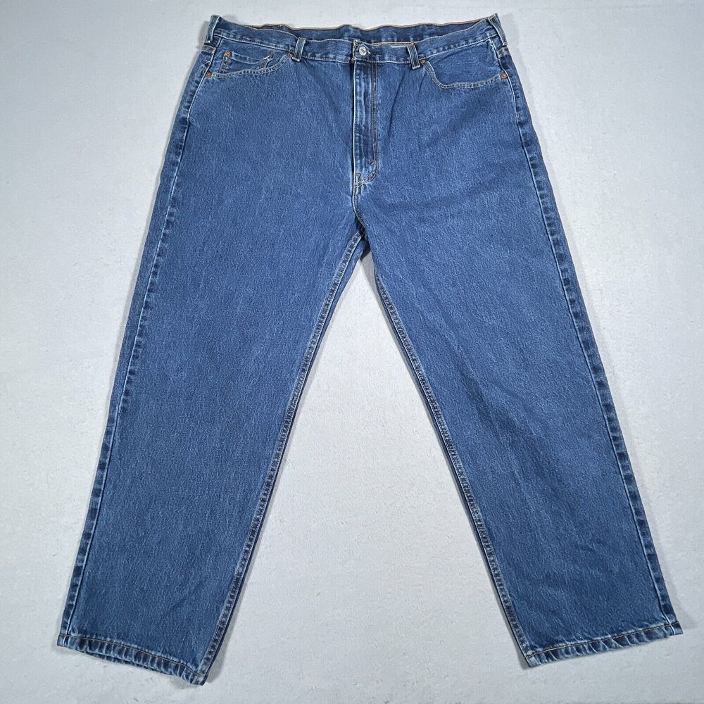 Levi's 550 Jeans Men 44x30 Relaxed Fit Medium‎ Wash Blue Straight Leg Denim